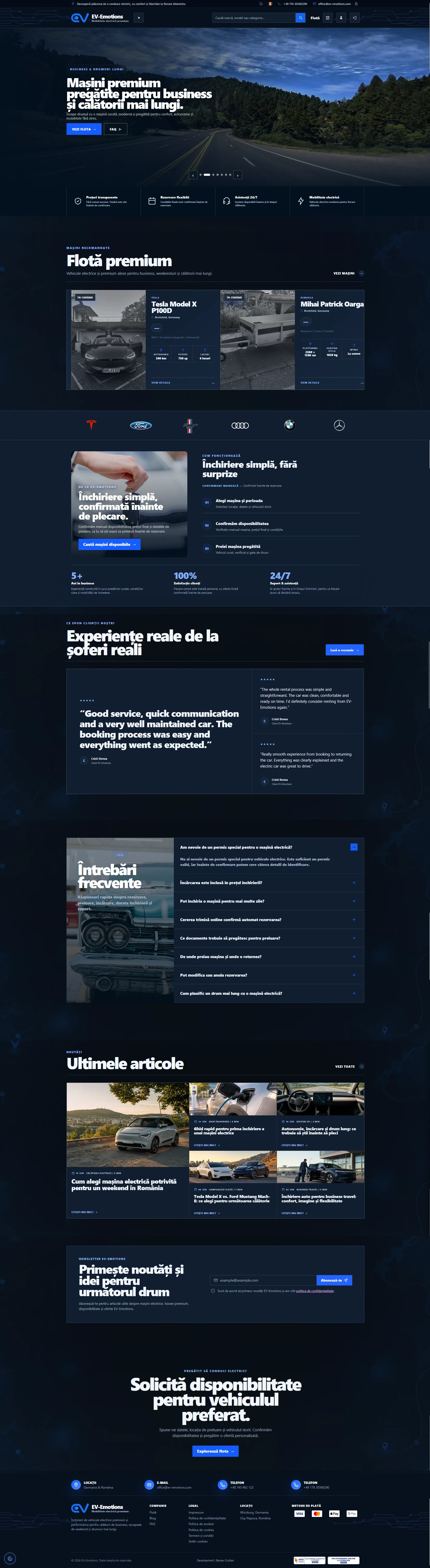 EV Emotions website preview